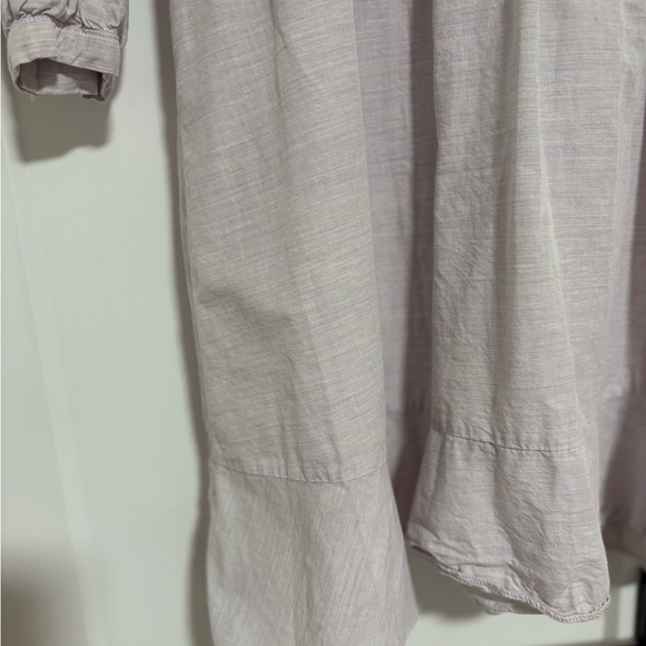 Madewell Ruffle Shoulder Mini Dress Lavender Heather Botanical Size 00 - Picture 6 of 7